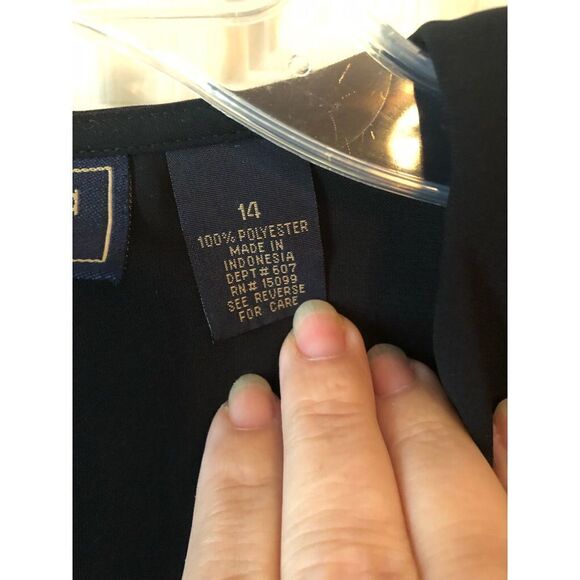 Laura Scott Black Ruffled Blouse 14 - Picture 7 of 10